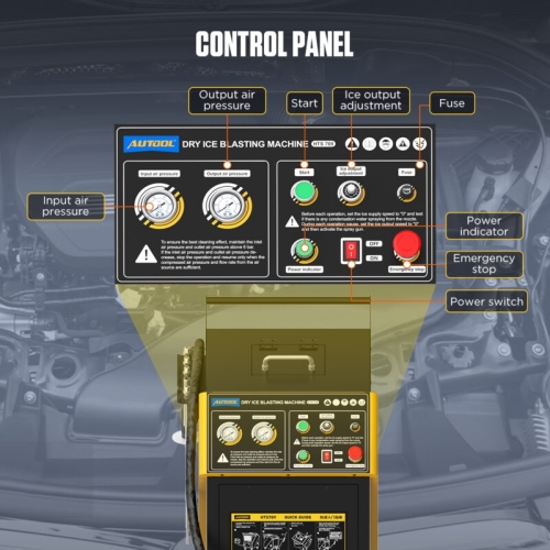 Stroj na tryskání suchým ledem AUTOOL HTS709