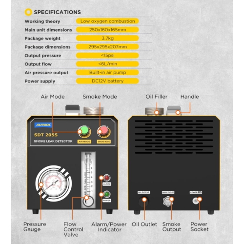 Detektor kouře AUTOOL SDT205S