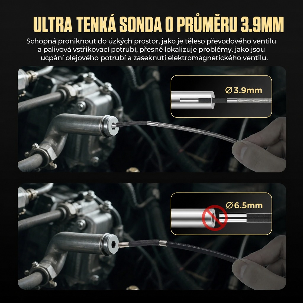 Ultra-tenká sonda 3,9 mm