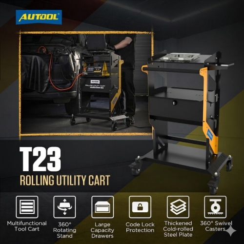 Přepravní vozík AUTOOL T23 Tier s kolečky a rukojetí