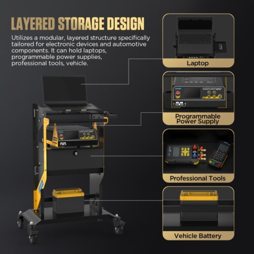 Přepravní vozík AUTOOL T23 Tier s kolečky a rukojetí