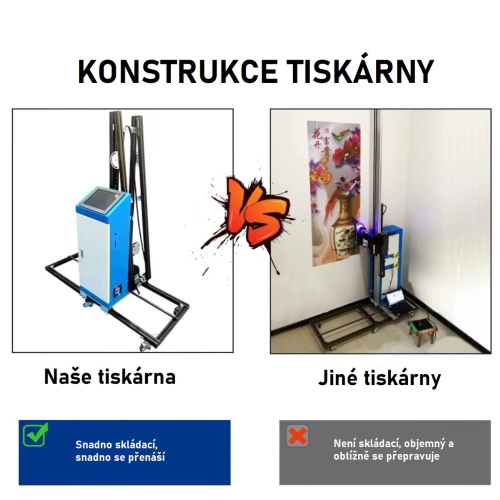 UV tiskárna na stěny 250cm