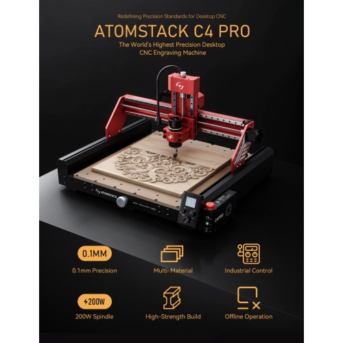 CNC frézka Atomstack C4 Pro + příslušenství