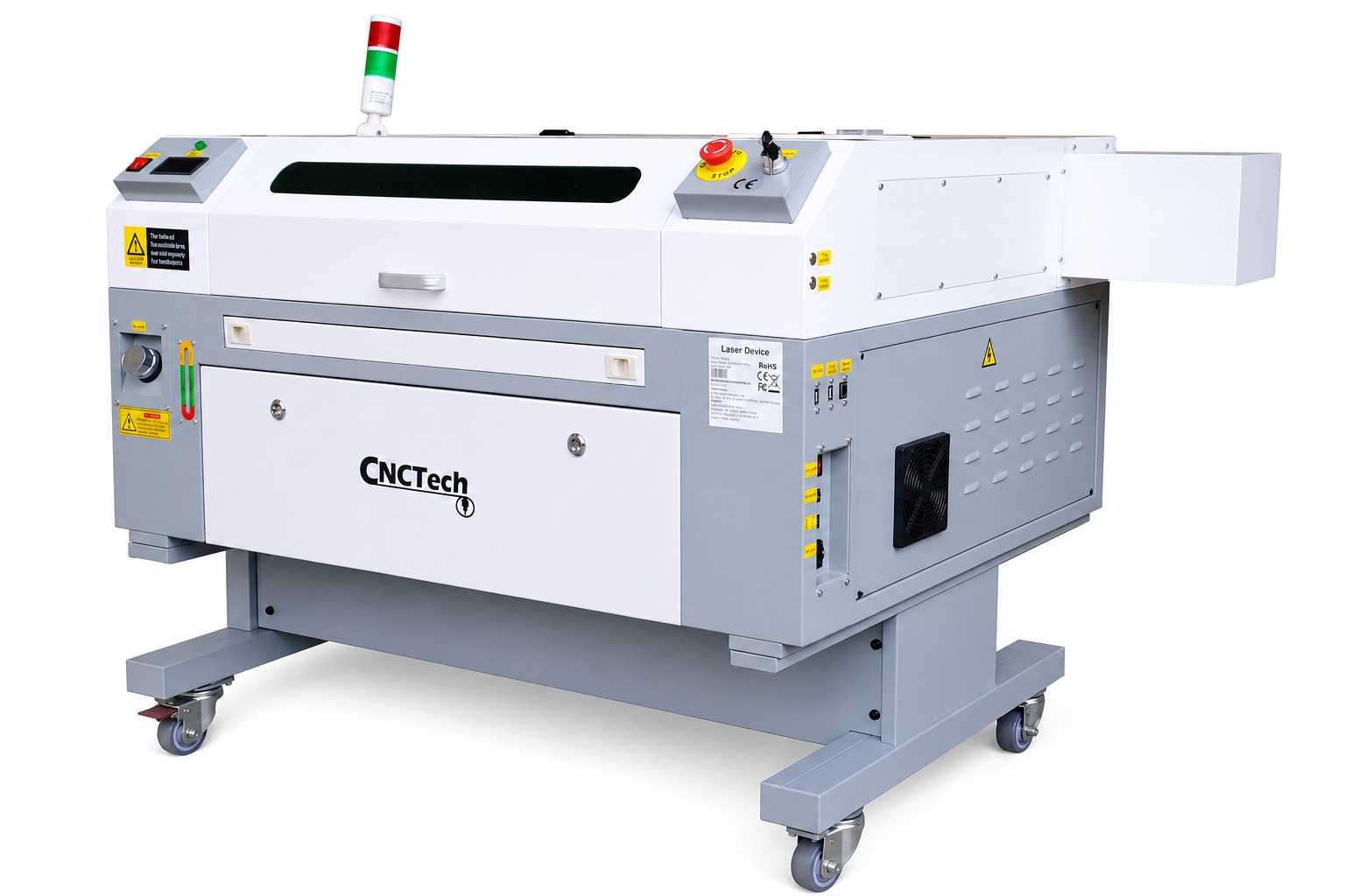 Laserový plotr CO2 80W KH7050 – pohled na zařízení