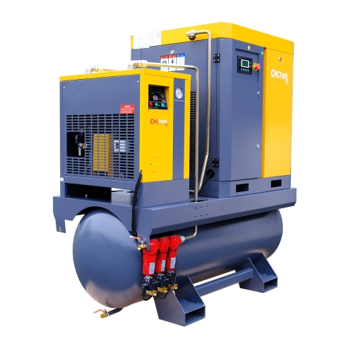 3v1 šroubový kompresor 11 kW | 1500 l/min | 500l nádrž a odvlhčovač