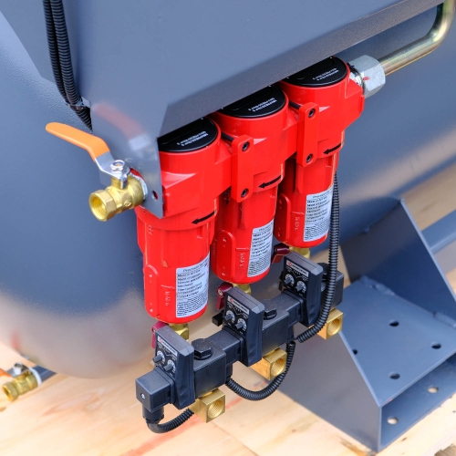 3v1 šroubový kompresor 11 kW | 1500 l/min | 500l nádrž a odvlhčovač