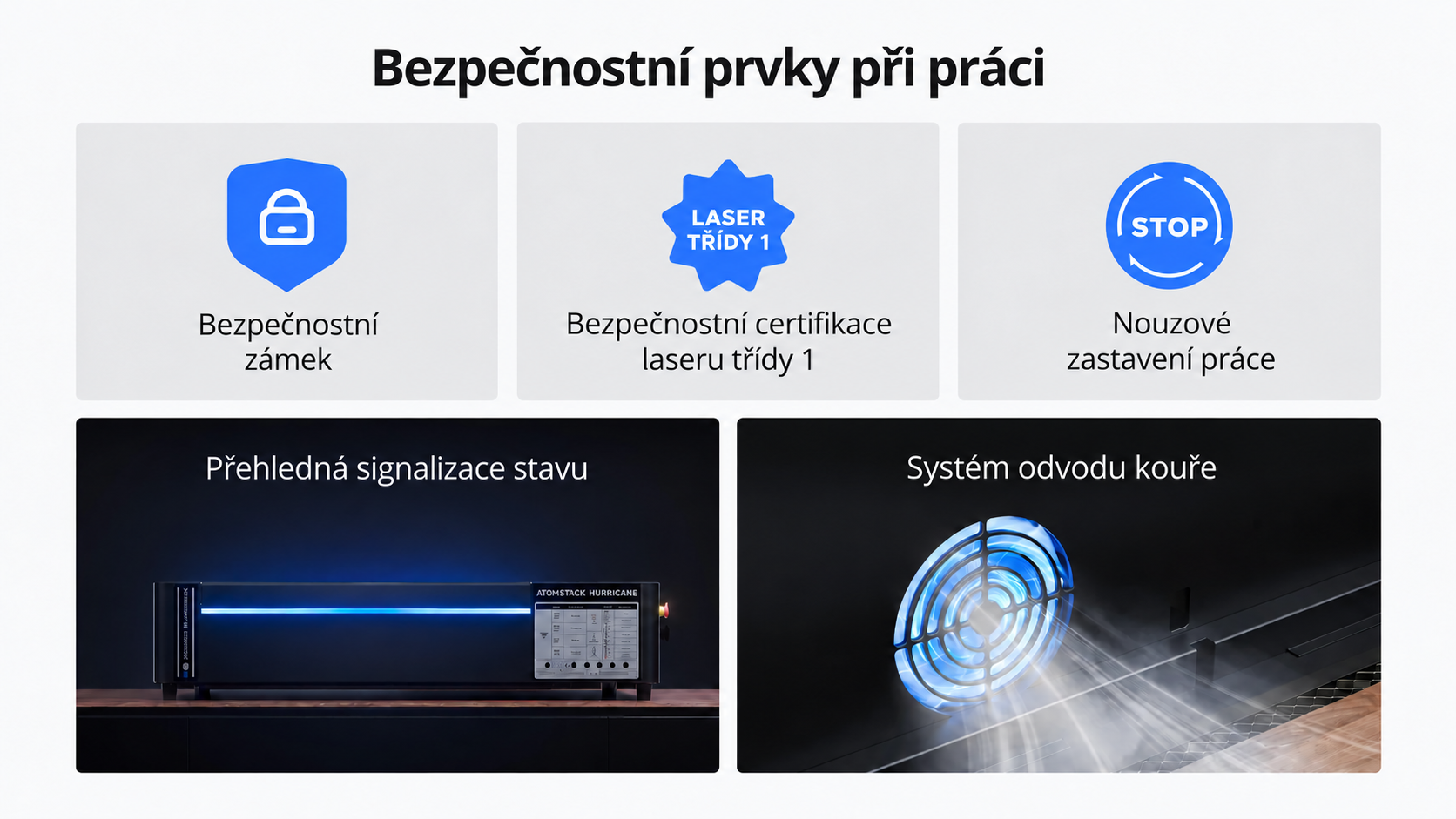 Zabezpečení a signalizace stavu
