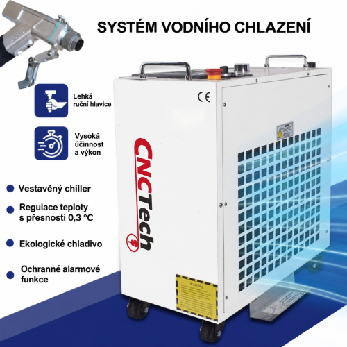 LASEROVÝ čistič a svářečka 3v1 FIBER 1500W V3 + PŘÍSLUŠENSTVÍ