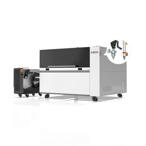 GWEIKE M3 PRO — zdroj FIBER a stůl s laserem CO₂