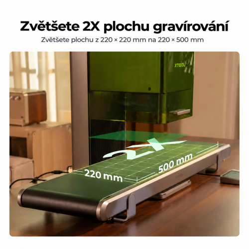 Automatický dopravník xTool Auto Streamline™ pro F2 Ultra UV / F2 Ultra / F1 Ultra
