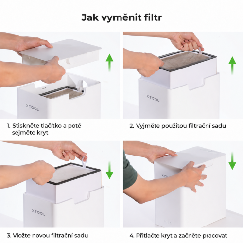Stolní čistička vzduchu xTool Stolní čistička vzduchu xTool