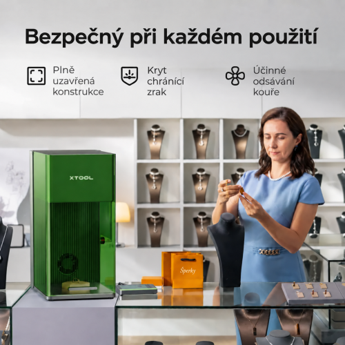 xTool F1 Ultra — dvoulaserová gravírka FIBER 20 W a diodový laser 20 W xTool F1 Ultra — dvoulaserová gravírka FIBER 20 W a diodový laser 20 W