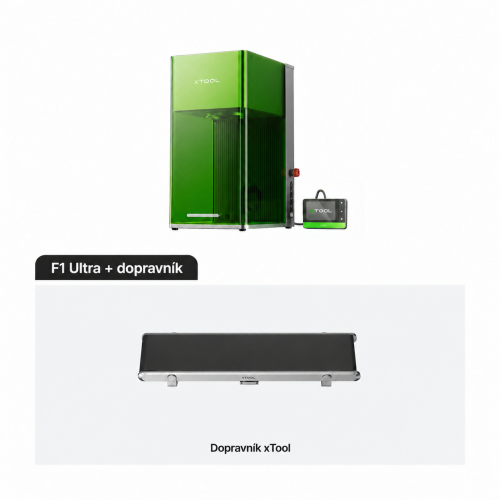 xTool F1 Ultra — dvoulaserová gravírka FIBER 20 W a diodový laser 20 W xTool F1 Ultra — dvoulaserová gravírka FIBER 20 W a diodový laser 20 W