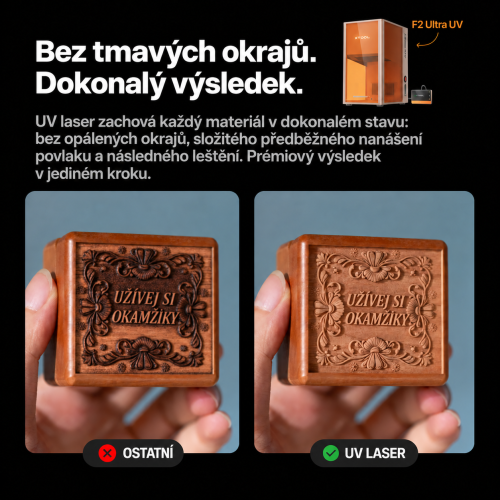 xTool F2 Ultra MOPA + UV — sada dvou laserových gravírek xTool F2 Ultra MOPA + UV — sada dvou laserových gravírek