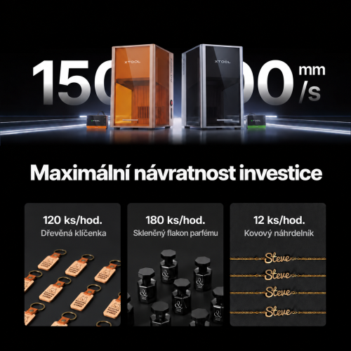 xTool F2 Ultra MOPA + UV — sada dvou laserových gravírek xTool F2 Ultra MOPA + UV — sada dvou laserových gravírek