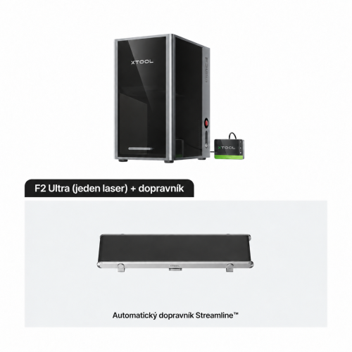 xTool F2 Ultra — dvoulaserová gravírka MOPA 60 W + diodový laser 40 W