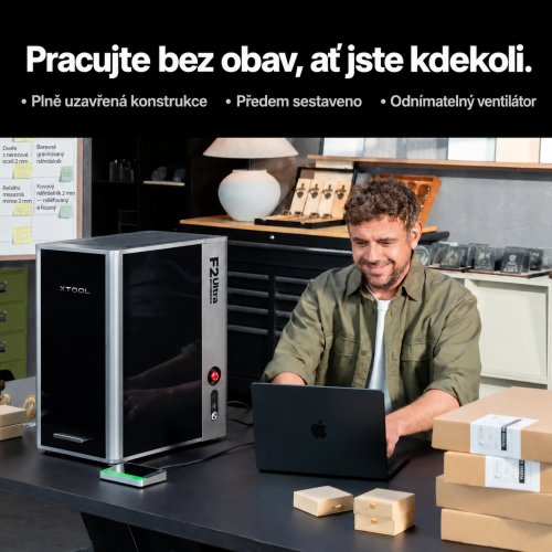 xTool F2 Ultra — dvoulaserová gravírka MOPA 60 W + diodový laser 40 W
