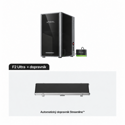 xTool F2 Ultra — dvoulaserová gravírka MOPA 60 W + diodový laser 40 W