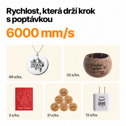 xTool F2 — přenosná dvoulaserová gravírka IR 5 W + diodový laser 15 W xTool F2 — přenosná dvoulaserová gravírka IR 5 W + diodový laser 15 W