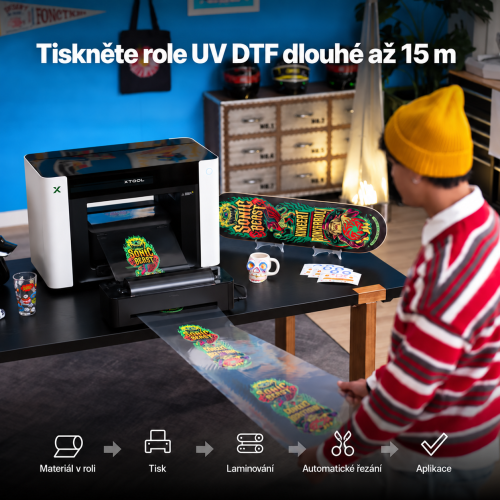 Laminátor xTool LM1 / rolový podavač RF1 pro O1 Omni Printer Laminátor xTool LM1 / rolový podavač RF1 pro O1 Omni Printer
