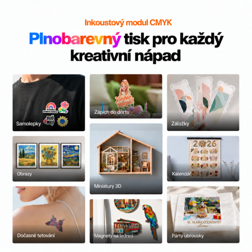 Barevný tisk CMYK — příklady použití