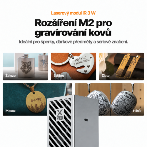 Použití modulu pro značení kovů