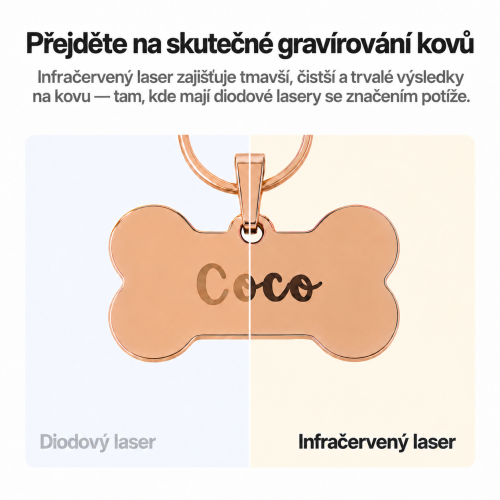 Porovnání výsledků diodového a infračerveného laseru