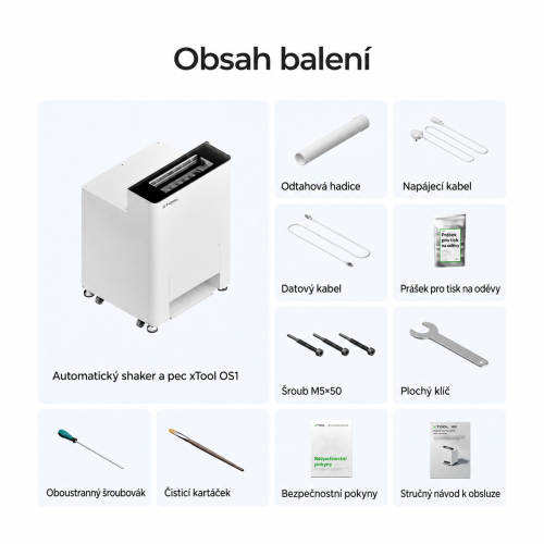 xTool OS1 — automatický shaker a vytvrzovací pec pro DTF xTool OS1 — automatický shaker a vytvrzovací pec pro DTF