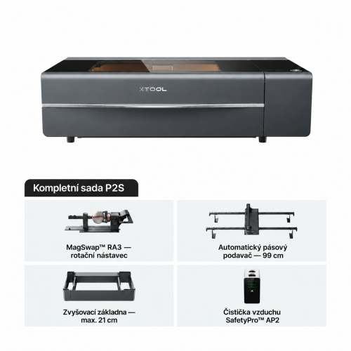 xTool P2S — kompletní sada