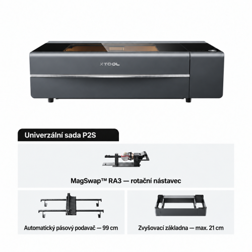 xTool P2S — univerzální sada