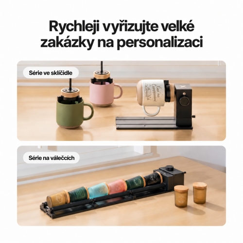 xTool RA3 / RA3 Lite — rotační nástavce a rozšíření MagSwap™ xTool RA3 / RA3 Lite — rotační nástavce a rozšíření MagSwap™