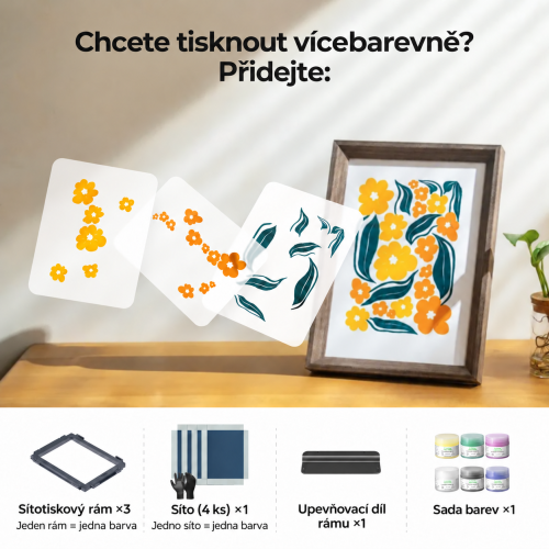 Sítotiskový systém xTool s laserovou přípravou šablon