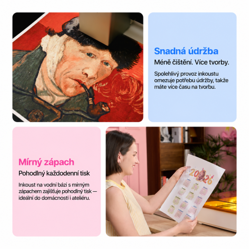 Živé barvy a plynulé tónové přechody s inkoustem xTool M2