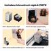 Instalace inkoustové kazety CMYK do tiskového modulu xTool M2