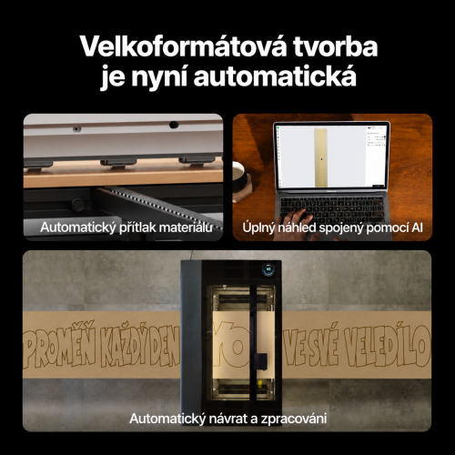 Podavač xTool P3 — úplný náhled a automatizace práce Podavač xTool P3 — úplný náhled a automatizace práce